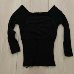 Boatneck Black Top/Sweater XS Worn